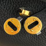 エルメス HERMES リンディミニ W刻印 ブラック ゴールド金具 トリヨンクレマンス レディース ショルダーバッグ