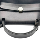 エルメス HERMES エールバッグMM ▢D刻 ブラック シルバー金具 トワル/レザー レディース ショルダーバッグ