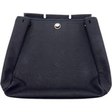 エルメス HERMES エールバッグMM ▢D刻 ブラック シルバー金具 トワル/レザー レディース ショルダーバッグ