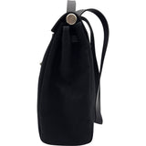 エルメス HERMES エールバッグMM ▢D刻 ブラック シルバー金具 トワル/レザー レディース ショルダーバッグ
