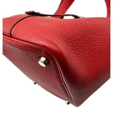 エルメス HERMES ピコタンPM □H刻 ルージュヴィフ シルバー金具 フィヨルド レディース ハンドバッグ