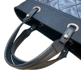 シャネル CHANEL パリビアリッツトート MM A34209 18番台 ブラック シルバー金具 コーティングキャンバス レディース トートバッグ