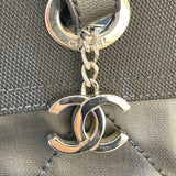シャネル CHANEL パリビアリッツトート MM A34209 18番台 ブラック シルバー金具 コーティングキャンバス レディース トートバッグ