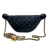 シャネル CHANEL マトラッセウエストバッグ AP4113 ブラック ゴールド金具 ラムスキン レディース ショルダーバッグ
