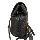 グッチ GUCCI GGマーモント キルティング バックパック 528129 ブラック レザー レディース リュック・デイパック