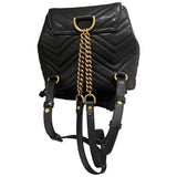 グッチ GUCCI GGマーモント キルティング バックパック 528129 ブラック レザー レディース リュック・デイパック