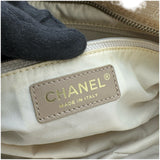 シャネル CHANEL ニュートラベルライン ミニボストンバッグ A15828 8番台 べージ ゴールド金具 ナイロンジャガード レディース ボストンバッグ