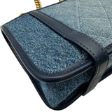 シャネル CHANEL デニムフラップバッグ AS5132 ブルー ゴールド金具 デニム/カーフ レディース ショルダーバッグ