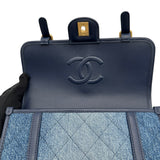 シャネル CHANEL デニムフラップバッグ AS5132 ブルー ゴールド金具 デニム/カーフ レディース ショルダーバッグ