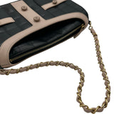 シャネル CHANEL ガールシャネル チェーンショルダーバッグ A17540 7番台 ブラック/ピンク ゴールド金具 ラムスキン レディース ショルダーバッグ