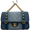 シャネル CHANEL デニムフラップバッグ AS5132 ブルー ゴールド金具 デニム/カーフ レディース ショルダーバッグ