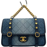 シャネル CHANEL デニムフラップバッグ AS5132 ブルー ゴールド金具 デニム/カーフ レディース ショルダーバッグ