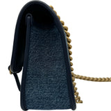 シャネル CHANEL デニムフラップバッグ AS5132 ブルー ゴールド金具 デニム/カーフ レディース ショルダーバッグ