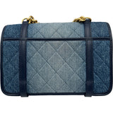 シャネル CHANEL デニムフラップバッグ AS5132 ブルー ゴールド金具 デニム/カーフ レディース ショルダーバッグ