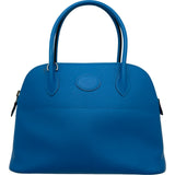 エルメス HERMES ボリード27 A刻印 ブルーザンジバル シルバー金具 エプソン レディース ショルダーバッグ