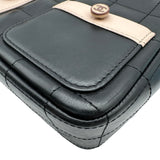 シャネル CHANEL ガールシャネル チェーンショルダーバッグ A17540 7番台 ブラック/ピンク ゴールド金具 ラムスキン レディース ショルダーバッグ