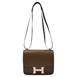 エルメス HERMES コンスタンス3 ミニ Y刻 エトゥープ/シルバー金具 スイフト レディース ショルダーバッグ