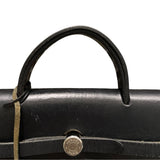 エルメス HERMES エールバッグアドPM □C刻 ブラックシルバー金具 トワル ユニセックス リュック・デイパック
