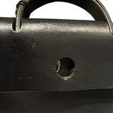 エルメス HERMES エールバッグアドPM □C刻 ブラックシルバー金具 トワル ユニセックス リュック・デイパック