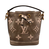 ルイ・ヴィトン LOUIS VUITTON ナノノエ M46291 ベージュ モノグラム・アンプラント レディース ショルダーバッグ