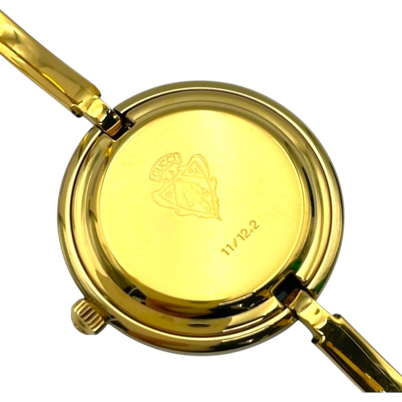 グッチ GUCCI チェンジベゼル 11/12.2 ホワイト ゴールドプレーテッド