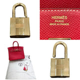 エルメス HERMES バーキン25　キャンディ ▢P刻印 ルージュカザック･ブルータラサ/シャンパンゴールド金具 エプソン レディース ハンドバッグ
