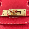 エルメス HERMES バーキン25　キャンディ ▢P刻印 ルージュカザック･ブルータラサ/シャンパンゴールド金具 エプソン レディース ハンドバッグ
