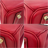 エルメス HERMES バーキン25　キャンディ ▢P刻印 ルージュカザック･ブルータラサ/シャンパンゴールド金具 エプソン レディース ハンドバッグ