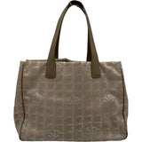 シャネル CHANEL ニュートラベルライン トートMM A15991 8番台 ベージュ ナイロンジャガード レディース トートバッグ