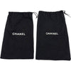 シャネル CHANEL チェーン装飾デッキシューズ ブルー レザー レディース デッキシューズ