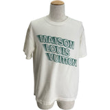 ルイ・ヴィトン LOUIS VUITTON MISONロゴ 半袖ニットTシャツ HLN31W ホワイト コットン メンズ 半袖Ｔシャツ