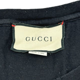 グッチ GUCCI ロゴプリント半袖Tシャツ 440103 ブラック コットン メンズ 半袖Ｔシャツ