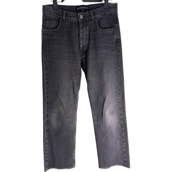 BALENCIAGA バレンシアガ ストレートデニムパンツ ワンウォッシュ　31 バレンシアガ BALENCIAGA ストレートデニムパンツ 486225 ブラック