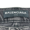 バレンシアガ BALENCIAGA ストレートデニムパンツ 486225 ブラック デニム レディース デニムパンツ