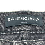 バレンシアガ BALENCIAGA ストレートデニムパンツ 486225 ブラック デニム レディース デニムパンツ