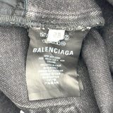 バレンシアガ BALENCIAGA ストレートデニムパンツ 486225 ブラック デニム レディース デニムパンツ