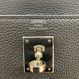 エルメス HERMES ケリー28　内縫い W刻印 ブラック/シルバー金具 トゴ レディース ハンドバッグ