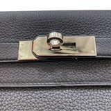 エルメス HERMES ケリー28　内縫い W刻印 ブラック/シルバー金具 トゴ レディース ハンドバッグ