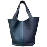 エルメス HERMES ピコタンロックMM ブルーニュイ　ヴェールボスフォール トリヨン　 ユニセックス ハンドバッグ