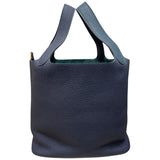 エルメス HERMES ピコタンロックMM ブルーニュイ　ヴェールボスフォール トリヨン　 ユニセックス ハンドバッグ