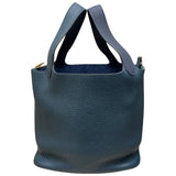 エルメス HERMES ピコタンロックMM ブルーニュイ　ヴェールボスフォール トリヨン　 ユニセックス ハンドバッグ