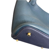 エルメス HERMES ピコタンロックMM ブルーニュイ　ヴェールボスフォール トリヨン　 ユニセックス ハンドバッグ