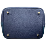 エルメス HERMES ピコタンロックMM ブルーニュイ　ヴェールボスフォール トリヨン　 ユニセックス ハンドバッグ