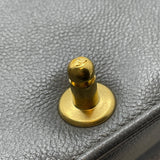 シャネル CHANEL ボーイシャネル15 A67364 グレー ゴールド金具 キャビア レディース ショルダーバッグ