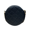 シャネル CHANEL ラウンド　チェーンポシェット ブラック ラムスキン レディース ショルダーバッグ