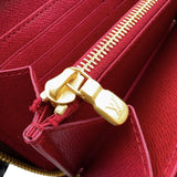 ルイ・ヴィトン LOUIS VUITTON ジッピー・ウォレット M41895 ブラウン/フューシャ　ゴールド金具 モノグラム レディース 長財布