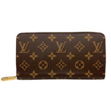 ルイ・ヴィトン LOUIS VUITTON ジッピー・ウォレット M41895 ブラウン/フューシャ　ゴールド金具 モノグラム レディース 長財布