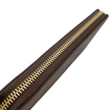 ルイ・ヴィトン LOUIS VUITTON ジッピー・ウォレット M41895 ブラウン/フューシャ　ゴールド金具 モノグラム レディース 長財布