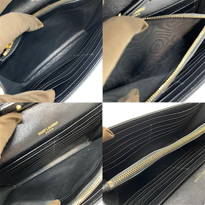 サンローラン SAINT LAURENT カサンドラ チェーンウォレット 377828