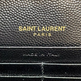 サンローラン SAINT LAURENT カサンドラ チェーンウォレット 377828 ブラック ゴールド金具 グレインカーフ レディース ショルダーストラップ
